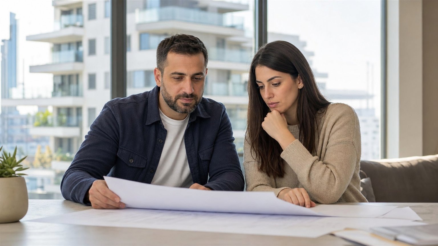 בדיקה זהירה של מסמכי פינוי בינוי