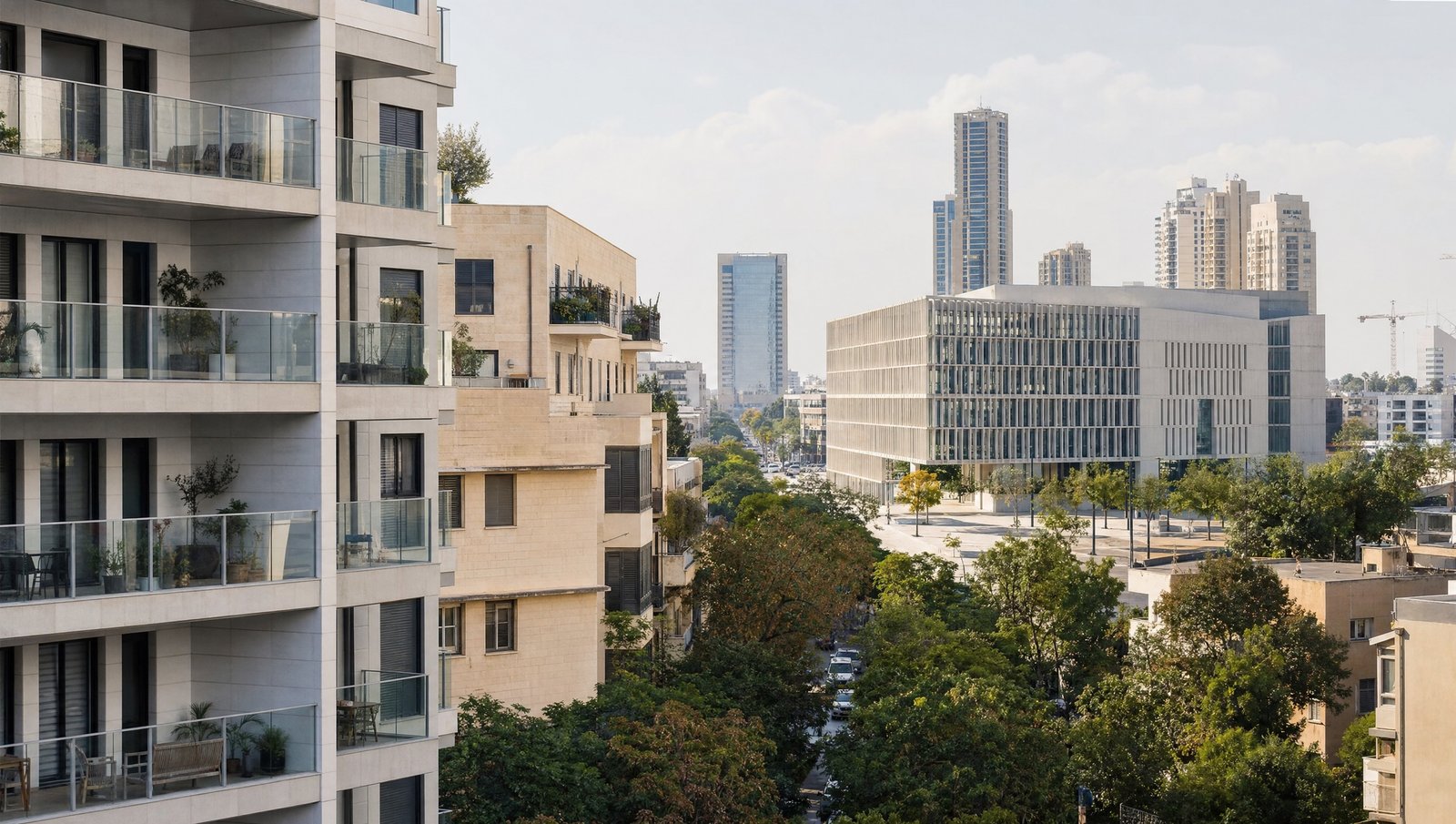 בנייני מגורים במתחם התחדשות עירונית