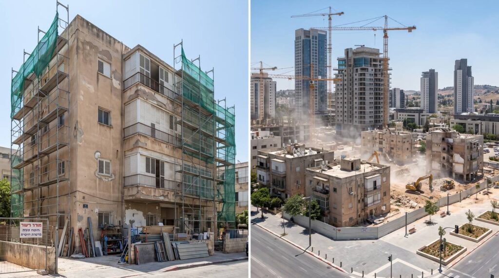 תמא 38 או פינוי בינוי: מה באמת עדיף לדיירים?